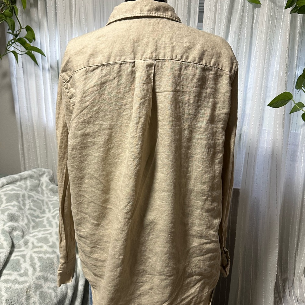 Quince Beige Button Down Shirt - Picture 3 of 4